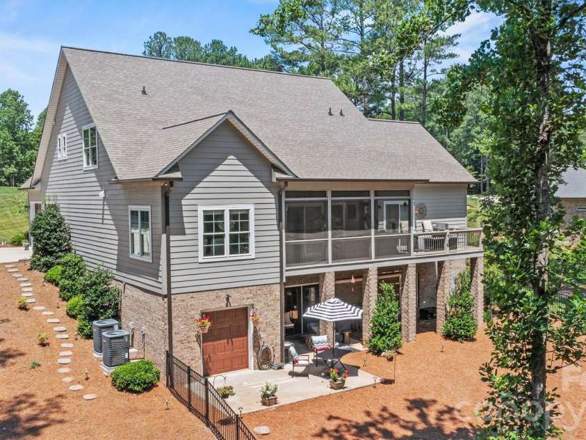 4975 Harbor View Drive, Granite Falls, NC 28630.  MLS# CAR4393944, YatesRealty ID 33937. Focused Side and Back View 