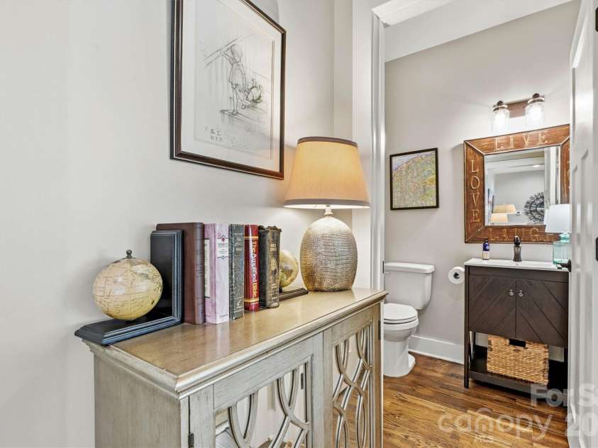 4975 Harbor View Drive, Granite Falls, NC 28630.  MLS# CAR4393944, YatesRealty ID 33937. Main Level Powder Room/Vanity View 
