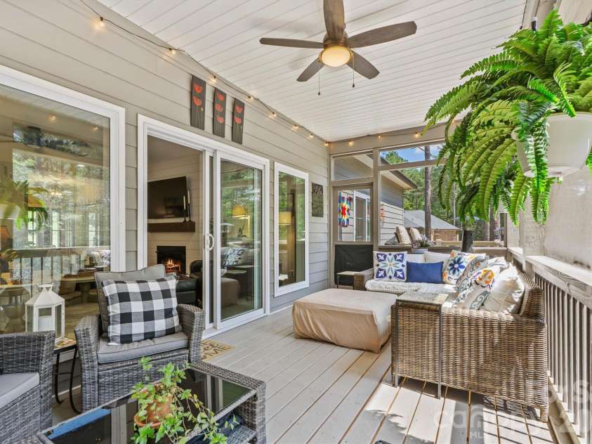 4975 Harbor View Drive, Granite Falls, NC 28630.  MLS# CAR4393944, YatesRealty ID 33937. Main Level Screened Porch/Back Deck Entry View Entry View