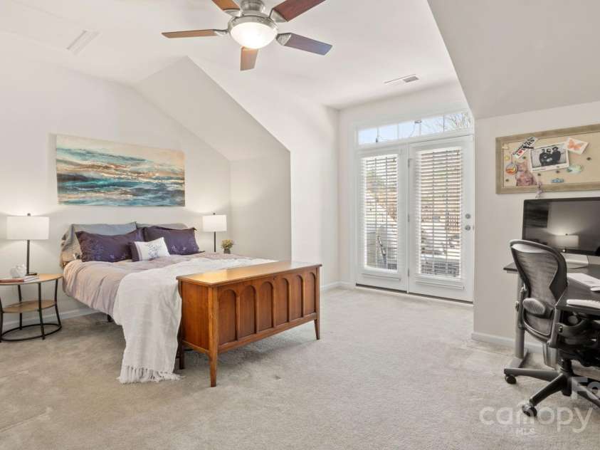 8534 Loxton Circle, Charlotte, NC 28214.  MLS# CAR4232602, YatesRealty ID 3394. Huge 3rd bedroom upstairs with huge walk-in closet, leads to relaxing rooftop terrace