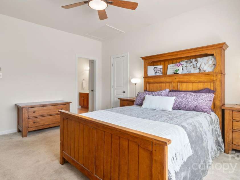 8534 Loxton Circle, Charlotte, NC 28214.  MLS# CAR4232602, YatesRealty ID 3394. Loft leads to 2nd large bedroom upstairs with ensuite bathroom