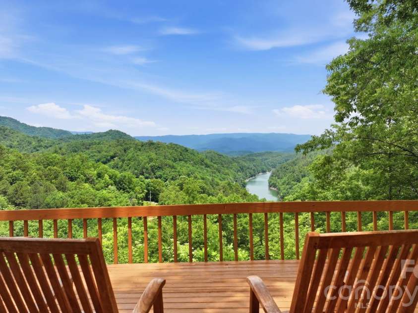 11150 Highway 19W Highway, Bryson City, NC 28713.  MLS# CAR4394806, YatesRealty ID 33948. The viewing deck will be the spot for gathering