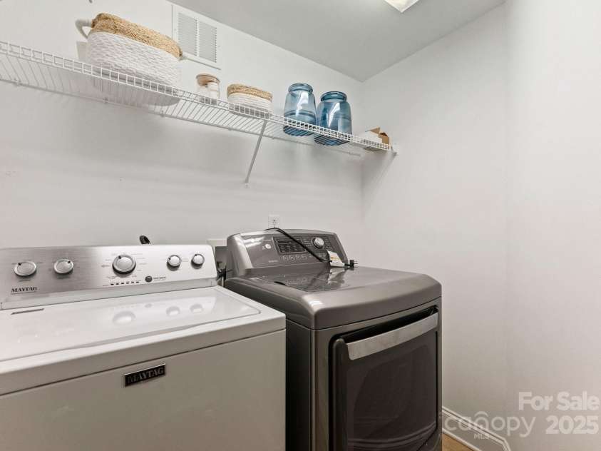6207 Padget Parrish Court, Charlotte, NC 28270.  MLS# CAR4293490, YatesRealty ID 33977. Lower Level Laundry Room