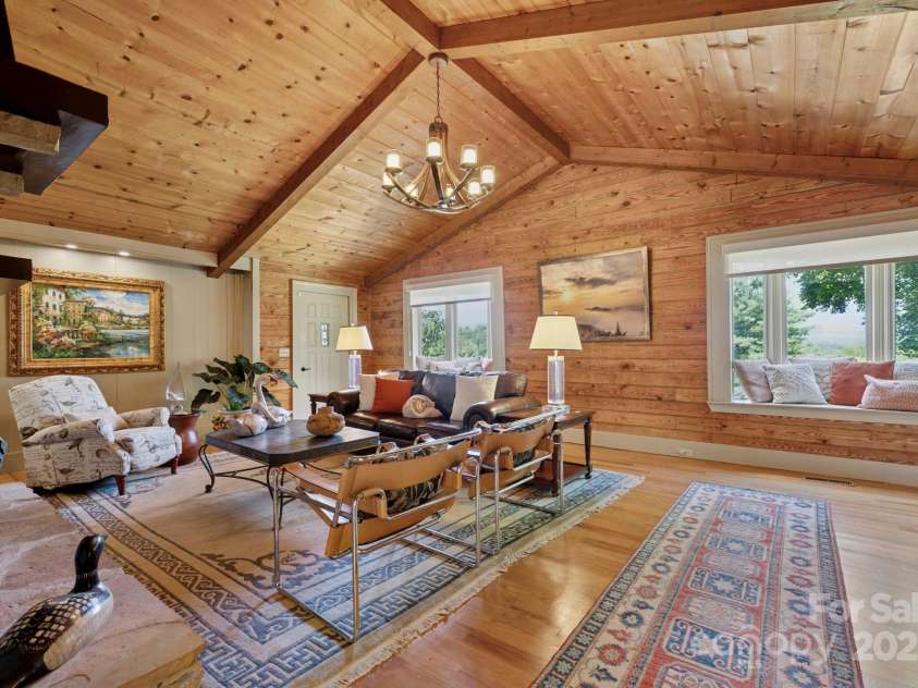 85 Rock Rest Road, Hendersonville, NC 28739.  MLS# CAR4282137, YatesRealty ID 33979. The awe inspiring views from the Living Room and adjacent front deck never grow old!