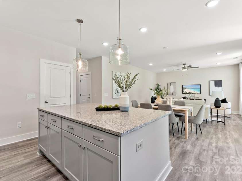 1645 Carolina Circle, Gastonia, NC 28054.  MLS# CAR4288958, YatesRealty ID 3398. Kitchen/Dining/Living