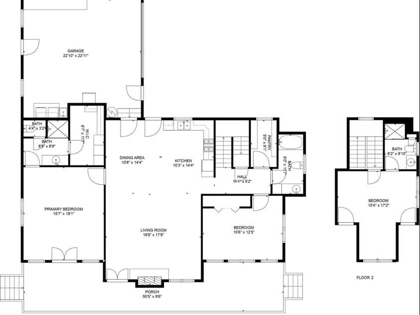 370 Appaloosa Trail, Burnsville, NC 28714.  MLS# CAR4293891, YatesRealty ID 3399. Floor plan