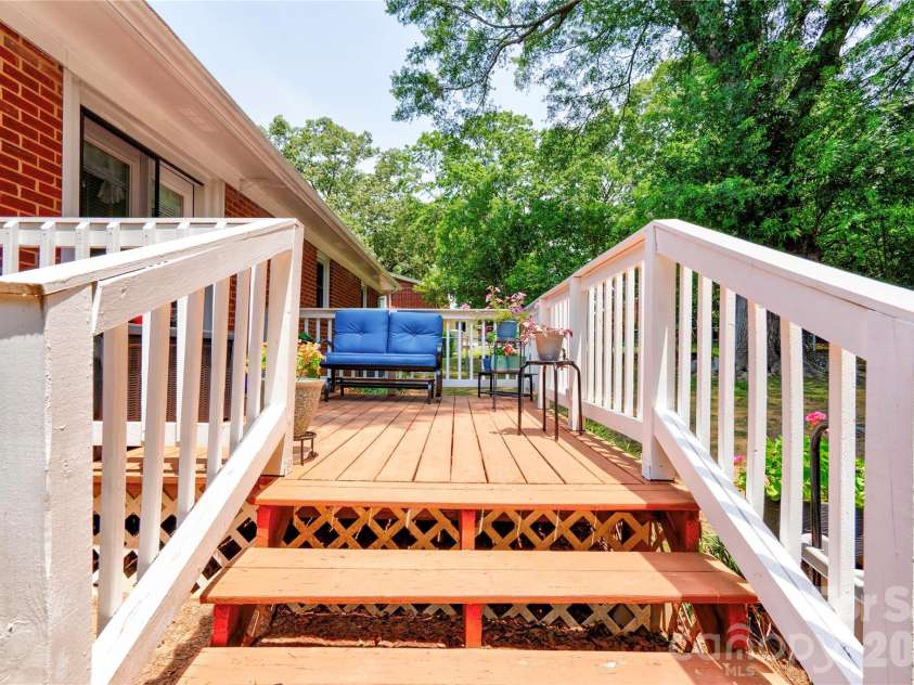 613 Tina Drive, Shelby, NC 28152.  MLS# CAR4398760, YatesRealty ID 34004. Rear Deck