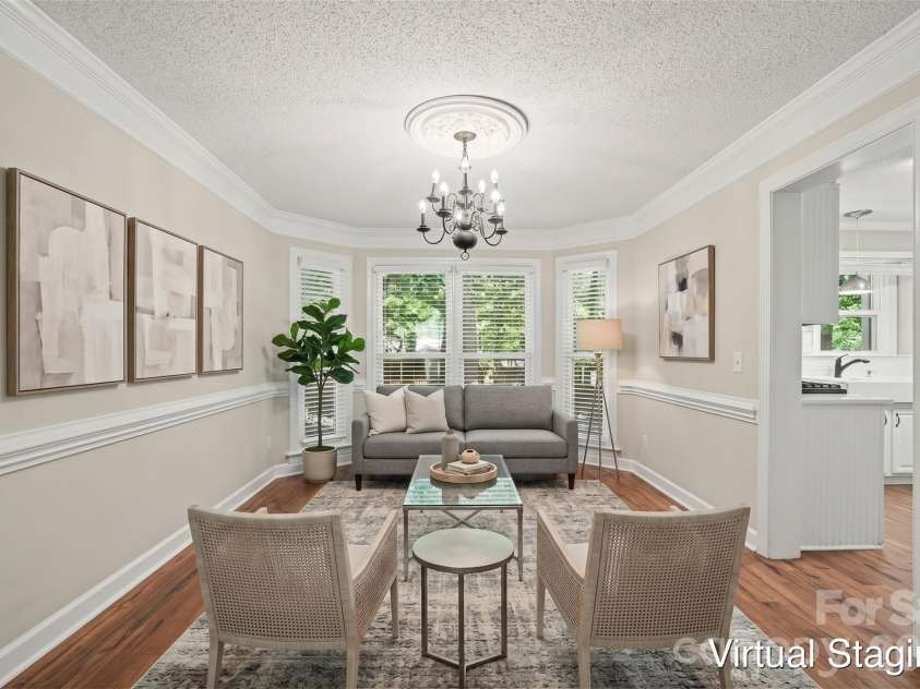 9604 Newby Lane, Matthews, NC 28105.  MLS# CAR4395981, YatesRealty ID 34007. Virtually Staged