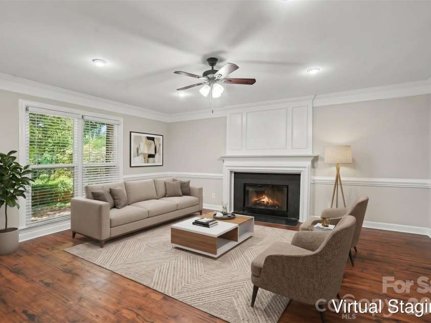 9604 Newby Lane, Matthews, NC 28105.  MLS# CAR4395981, YatesRealty ID 34007. Virtually Staged