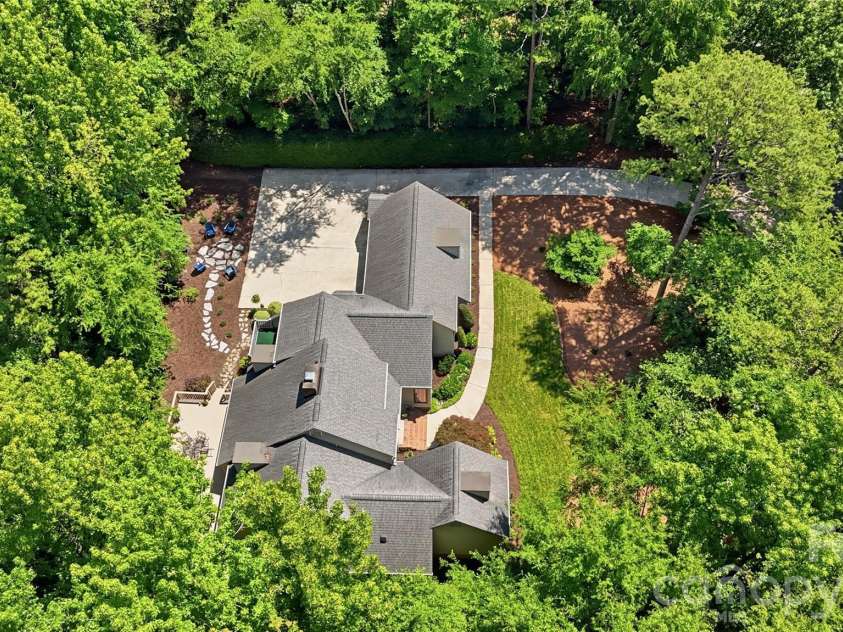 2402 Beaucatcher Lane, Charlotte, NC 28270.  MLS# CAR4394384, YatesRealty ID 34019. Drone view of property