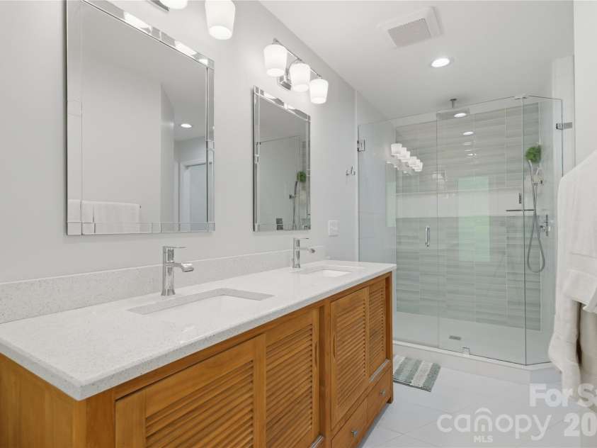 2402 Beaucatcher Lane, Charlotte, NC 28270.  MLS# CAR4394384, YatesRealty ID 34019. Remodeled Primary Bathroom - 2019
