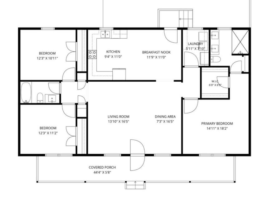 510 Roberts Avenue, York, SC 29745.  MLS# CAR4396414, YatesRealty ID 34039. Floor plan
