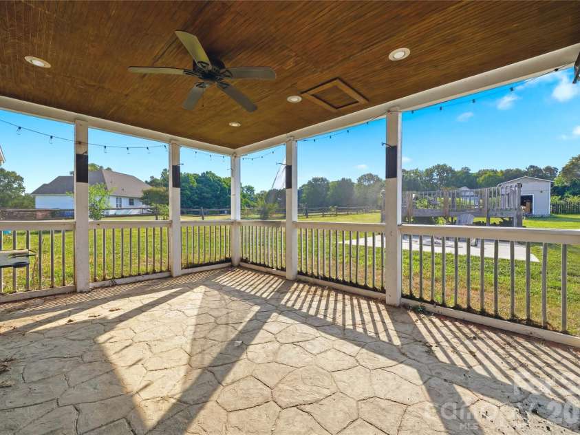 4705 Ceria Drive, Monroe, NC 28112.  MLS# CAR4398109, YatesRealty ID 34048. Back Porch