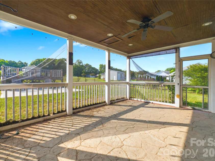 4705 Ceria Drive, Monroe, NC 28112.  MLS# CAR4398109, YatesRealty ID 34048. Back Porch