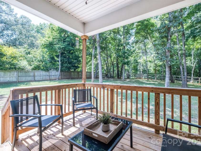 114 Keowee Circle, Indian Trail, NC 28079.  MLS# CAR4280462, YatesRealty ID 34056. Covered Deck