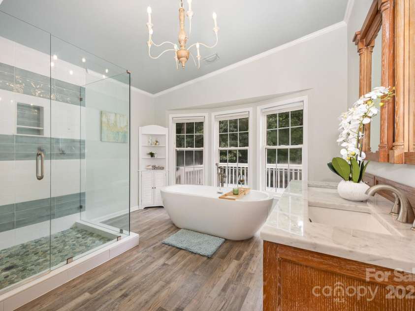 115 Trails End Lane, New London, NC 28127.  MLS# CAR4281214, YatesRealty ID 34059. Spa Day everyday in this retreat