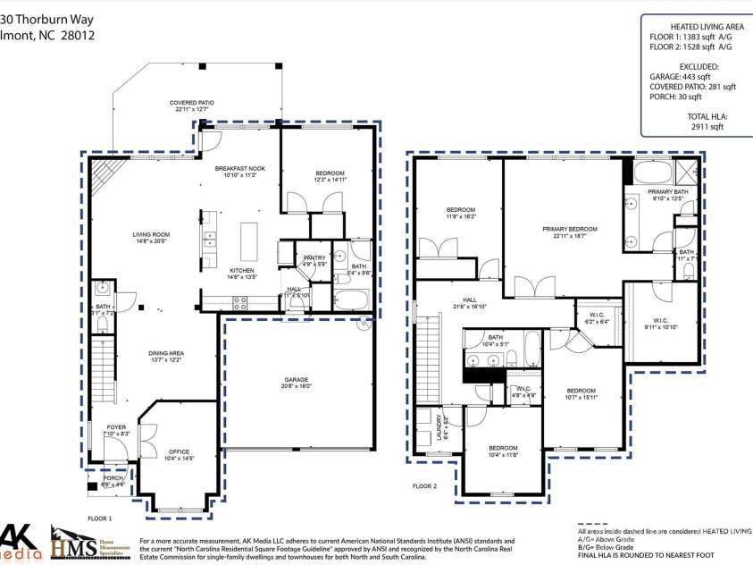 6030 Thorburn Way, Belmont, NC 28012.  MLS# CAR4292026, YatesRealty ID 34061. 