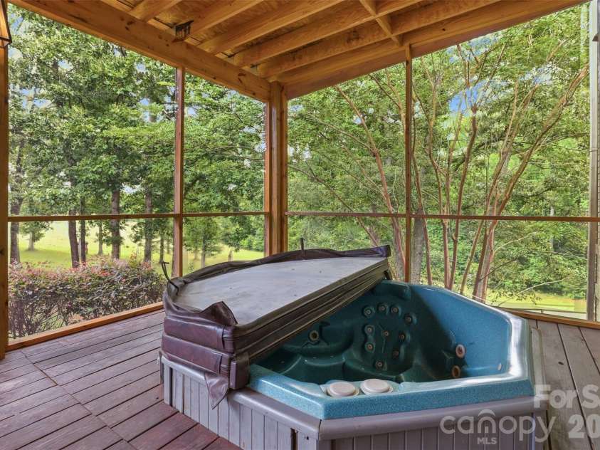 8301 Waxhaw Creek Road, Waxhaw, NC 28173.  MLS# CAR4393275, YatesRealty ID 34071. Built-in Jacuzzi on back deck