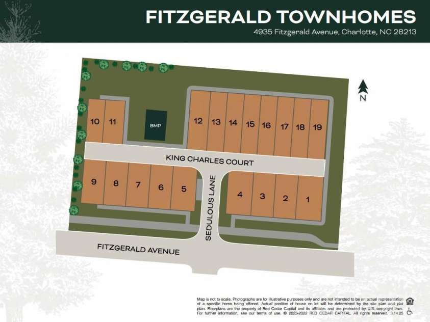4969 Fitzgerald Avenue, Charlotte, NC 28213.  MLS# CAR4239051, YatesRealty ID 3408. Fitzgerald Site Map