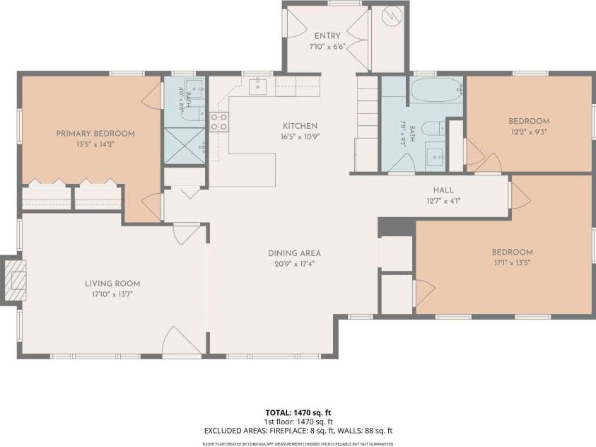 4604 Old Hickory Road, Lancaster, SC 29720.  MLS# CAR4395077, YatesRealty ID 34084. Floor plan