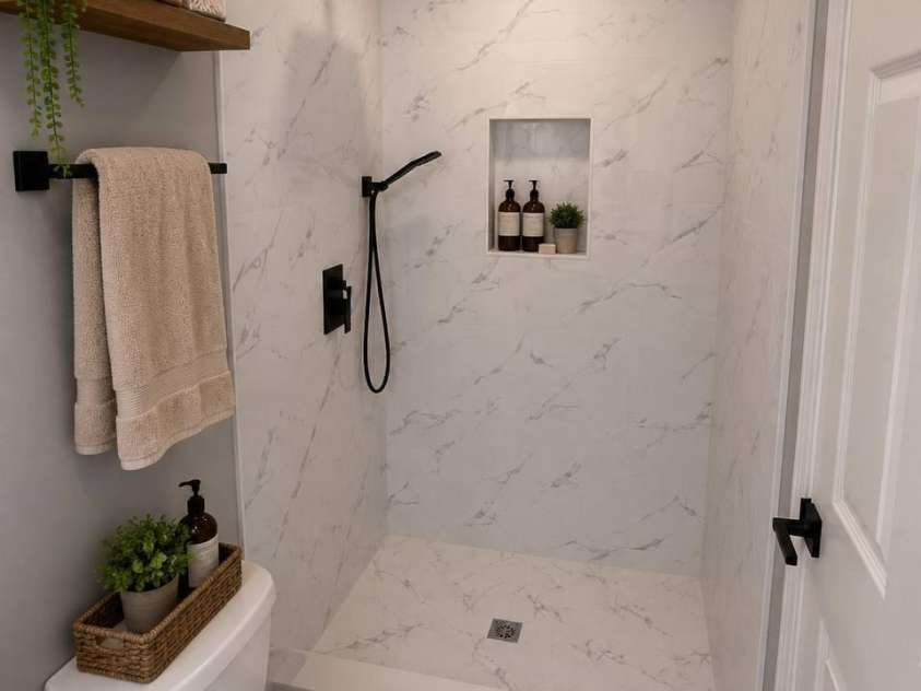 4604 Old Hickory Road, Lancaster, SC 29720.  MLS# CAR4395077, YatesRealty ID 34084. Virtually staged bathroom 1