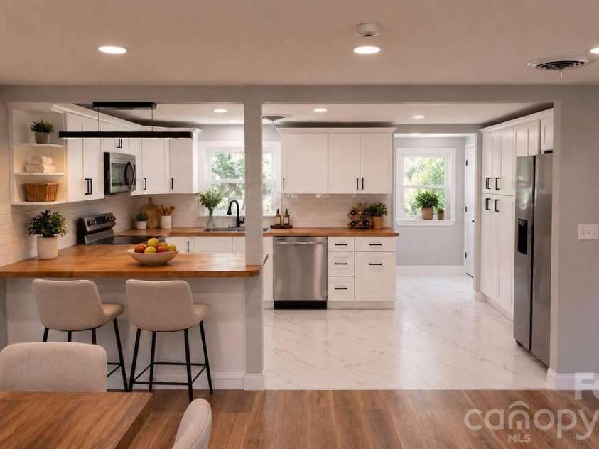 4604 Old Hickory Road, Lancaster, SC 29720.  MLS# CAR4395077, YatesRealty ID 34084. Virtually staged Kitchen