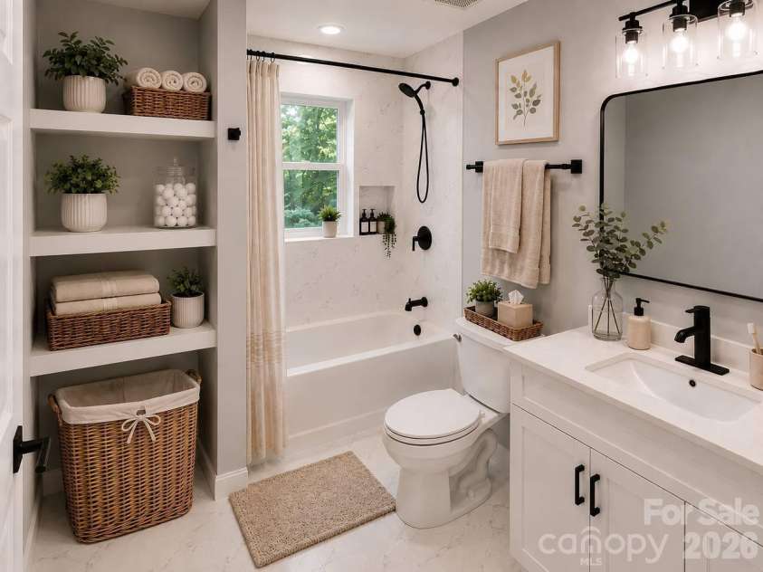 4604 Old Hickory Road, Lancaster, SC 29720.  MLS# CAR4395077, YatesRealty ID 34084. Virtually staged master bath