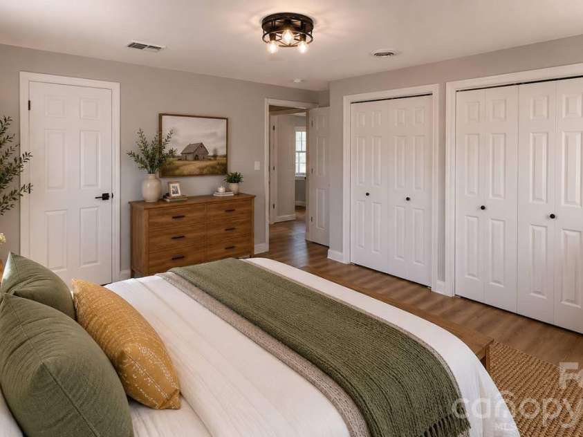 4604 Old Hickory Road, Lancaster, SC 29720.  MLS# CAR4395077, YatesRealty ID 34084. Virtually staged master bedroom
