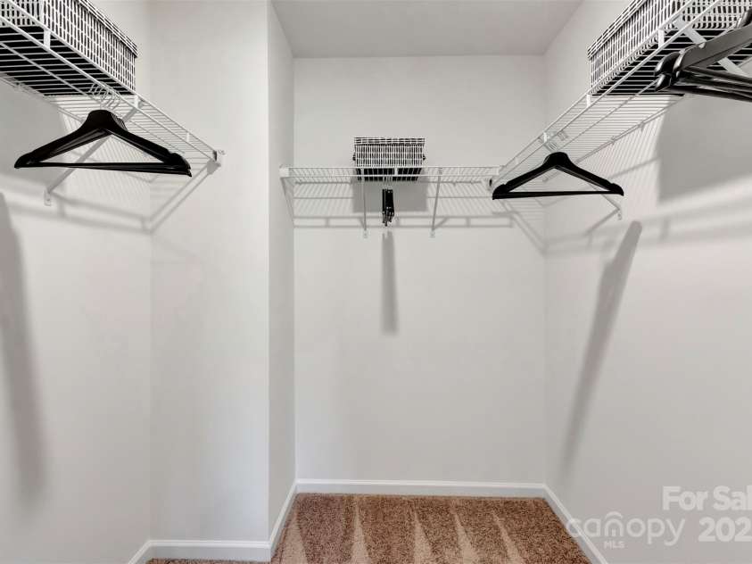 3665 Secrest Landing, Monroe, NC 28110.  MLS# CAR4295486, YatesRealty ID 34097. Owners walk-in closet