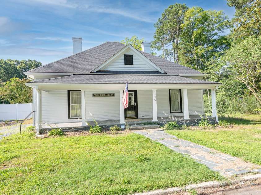110 College Street, Marshville, NC 28103.  MLS# CAR4273371, YatesRealty ID 341. Front Exterior