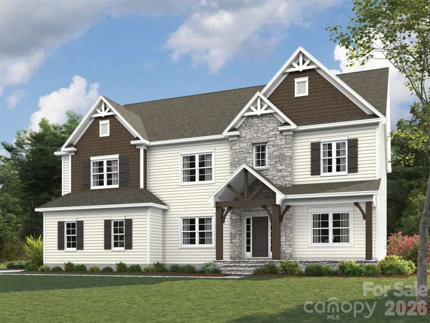 10931 Tyler Brook Lane, Mint Hill, NC 28227.  MLS# CAR4394346, YatesRealty ID 34101. Elevation rendering only