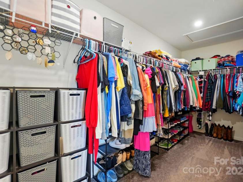 1578 Whitman Court, York, SC 29745.  MLS# CAR4247411, YatesRealty ID 34125. Very spacious closet in Primary bedroom