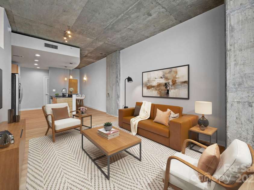 210 Church Street Street, Charlotte, NC 28202.  MLS# CAR4288986, YatesRealty ID 34143. Virtually staged