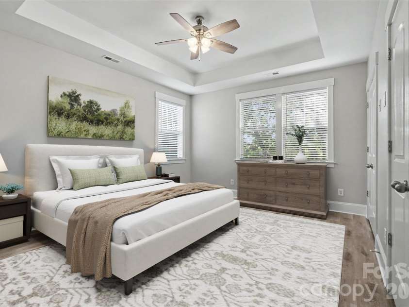 734 Waterscape Court, Rock Hill, SC 29730.  MLS# CAR4398509, YatesRealty ID 34156. Virtually staged Primary Bedroom.