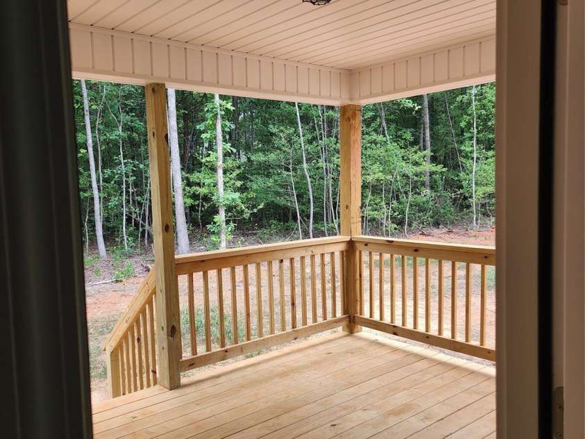 5900 Flamingo Drive, Conover, NC 28613.  MLS# CAR4415177, YatesRealty ID 34158. Covered Rear Deck