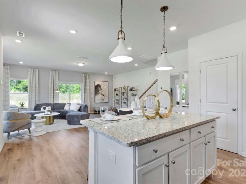 3661 Secrest Landing, Monroe, NC 28110.  MLS# CAR4295516, YatesRealty ID 34174. Kitchen & Family room