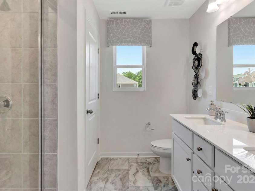 3661 Secrest Landing, Monroe, NC 28110.  MLS# CAR4295516, YatesRealty ID 34174. Owners bathroom