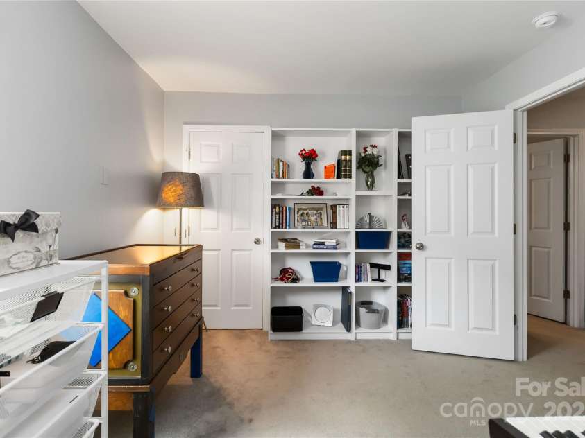 8437 Big Creek Court, Matthews, NC 28105.  MLS# CAR4287368, YatesRealty ID 34185. 3rd Bedroom/Office connects to the primary bedroom!