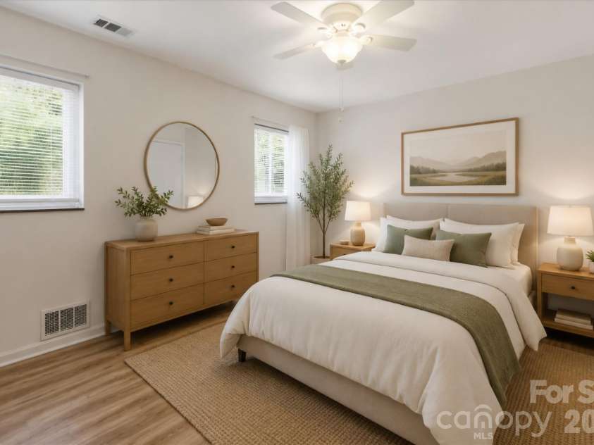 3010 Crosby Road, Charlotte, NC 28211.  MLS# CAR4366176, YatesRealty ID 34188. Bedroom virtually staged.