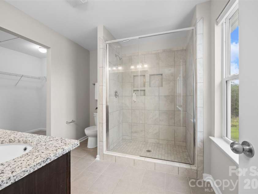 2608 Overlook Ridge Street, Pineville, NC 28134.  MLS# CAR4397189, YatesRealty ID 34190. Primary Bathroom