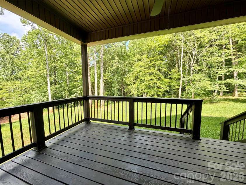 128 Arrowood Lane, Harmony, NC 28634.  MLS# CAR4385564, YatesRealty ID 34193. Covered rear porch
