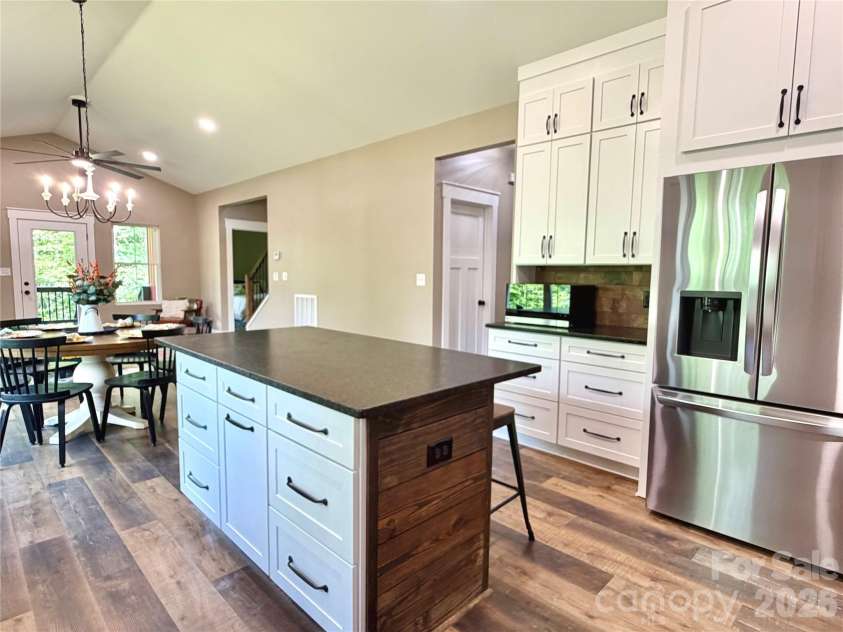 128 Arrowood Lane, Harmony, NC 28634.  MLS# CAR4385564, YatesRealty ID 34193. Kitchen with island