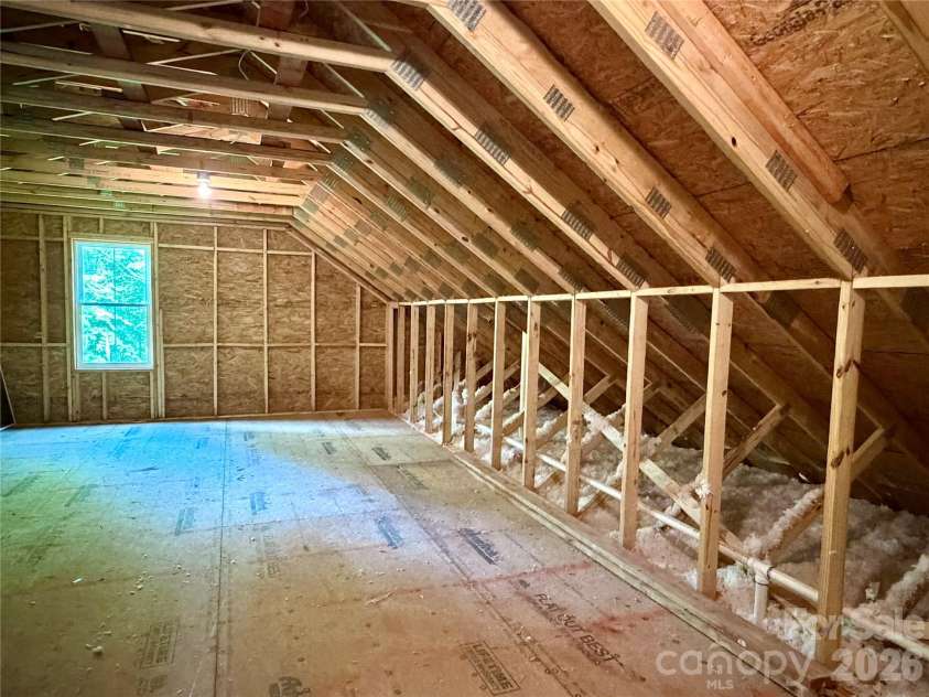 128 Arrowood Lane, Harmony, NC 28634.  MLS# CAR4385564, YatesRealty ID 34193. Walk in attic