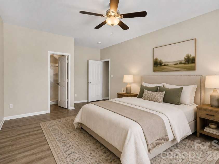 408 Matfield Court, Monroe, NC 28110.  MLS# CAR4398346, YatesRealty ID 34195. Virtually Staged Primary on Main