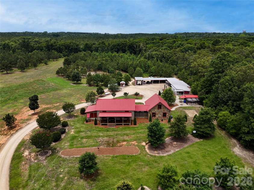 4859 Camp Creek Road, Lancaster, SC 29720.  MLS# CAR4386859, YatesRealty ID 34197. Sky view from front