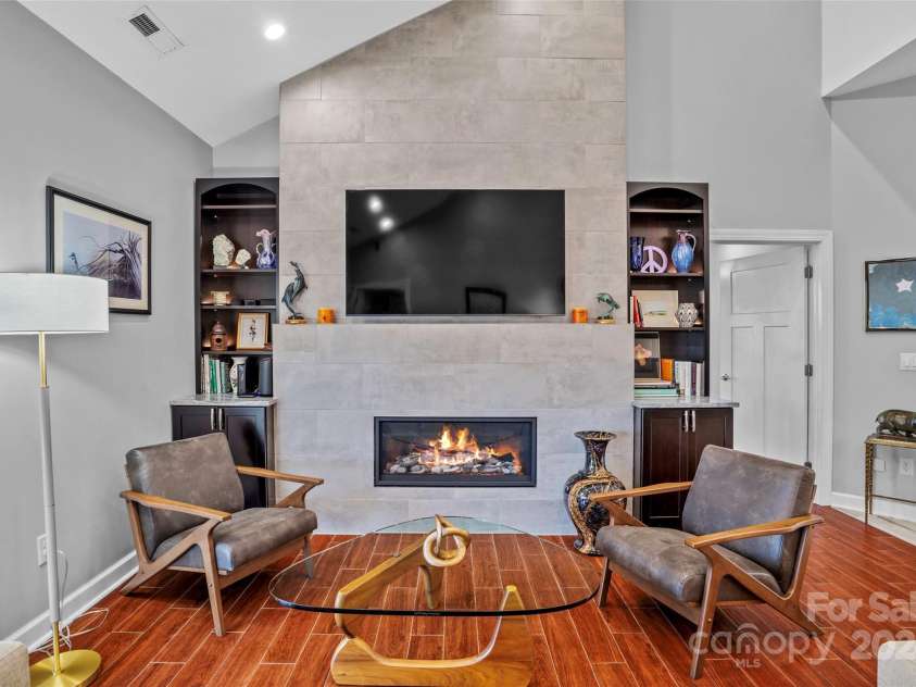 13 Roberts Street, Weaverville, NC 28787.  MLS# CAR4202654, YatesRealty ID 3420. Double sided fireplace