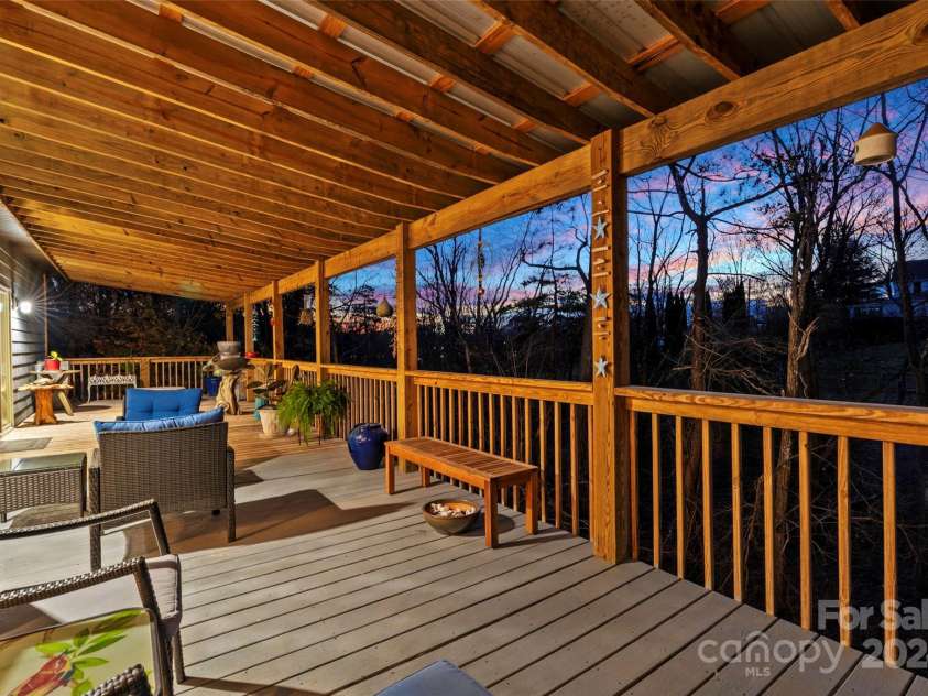 13 Roberts Street, Weaverville, NC 28787.  MLS# CAR4202654, YatesRealty ID 3420. Enjoy the evening Sunsets