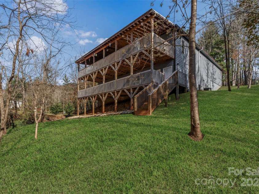 13 Roberts Street, Weaverville, NC 28787.  MLS# CAR4202654, YatesRealty ID 3420. Multi-Level Decks
