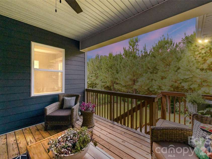 1733 Tranquility Boulevard, Lancaster, SC 29720.  MLS# CAR4393535, YatesRealty ID 34204. Covered Porch with Fan. 