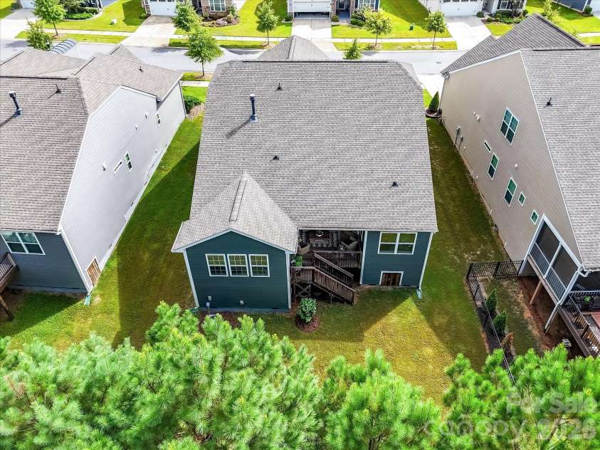 1733 Tranquility Boulevard, Lancaster, SC 29720.  MLS# CAR4393535, YatesRealty ID 34204. Drone view of Rear of Home